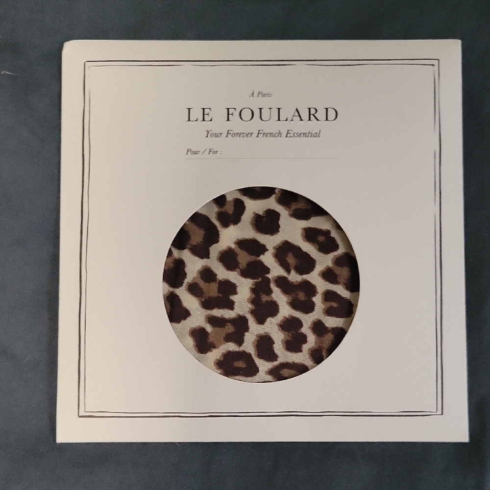 Sezane Leopard Print Scarf